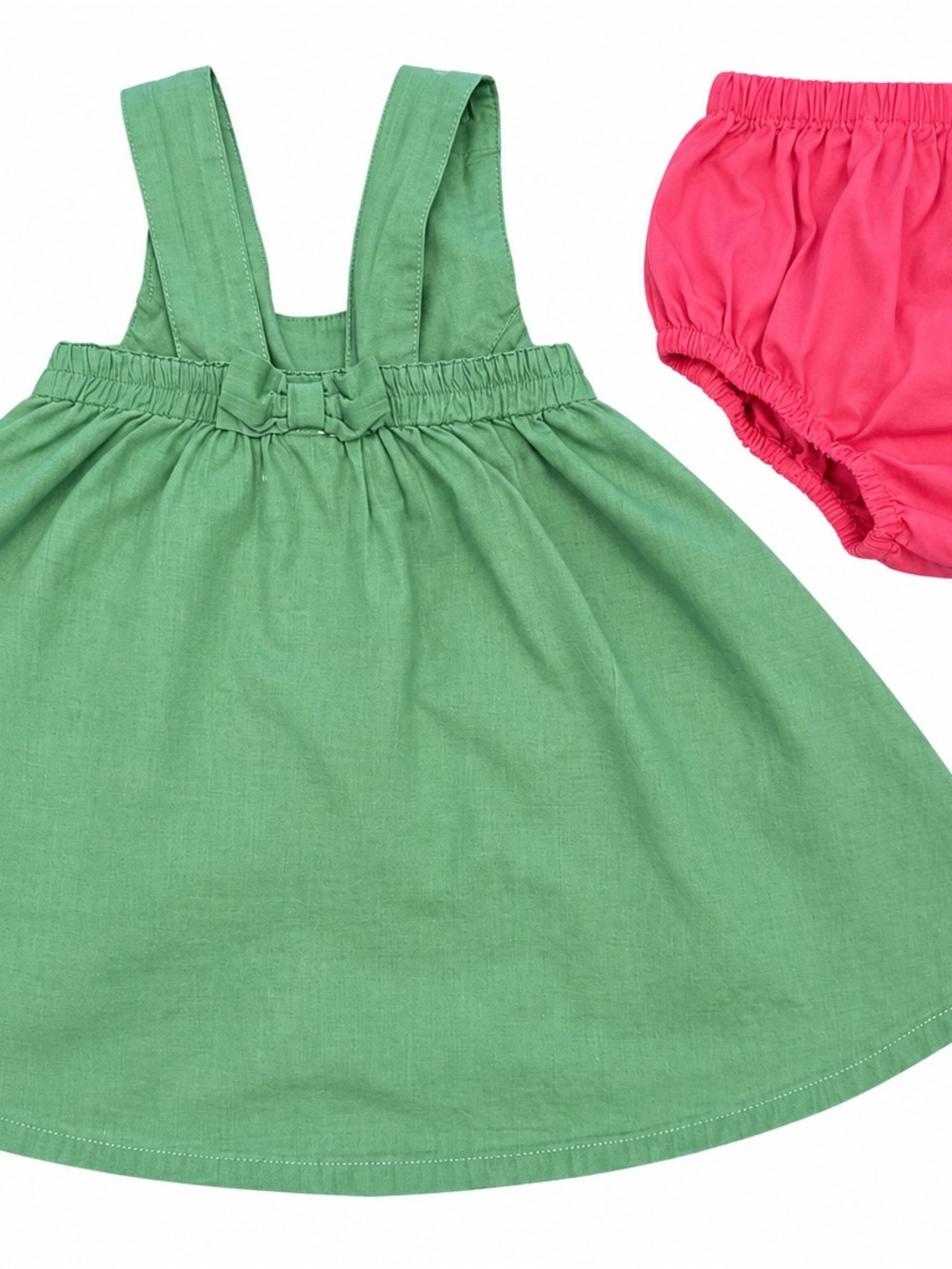 Vintage Gymboree Baby Flamingo Dress Bloomer Set 12–18 Months Cotton - Picture 4 of 6